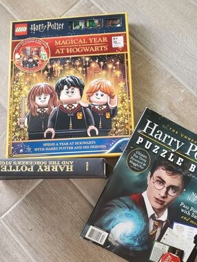 Lego Harry Potter Puzzle Book Bundle 4 Harry Potter Books Total